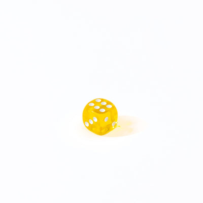 12mm D6 - Translucent Yellow - 25 Count Bag