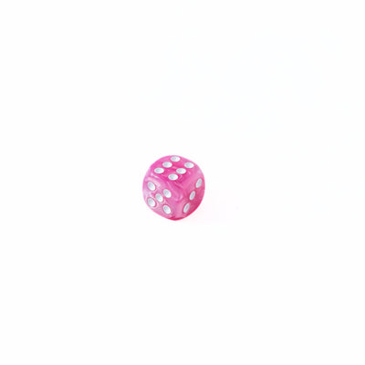 12mm D6 - Bubble Gum - 25 Count Bag