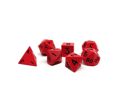 Mini Bloodsteel - 7 Piece Metal Dice Set