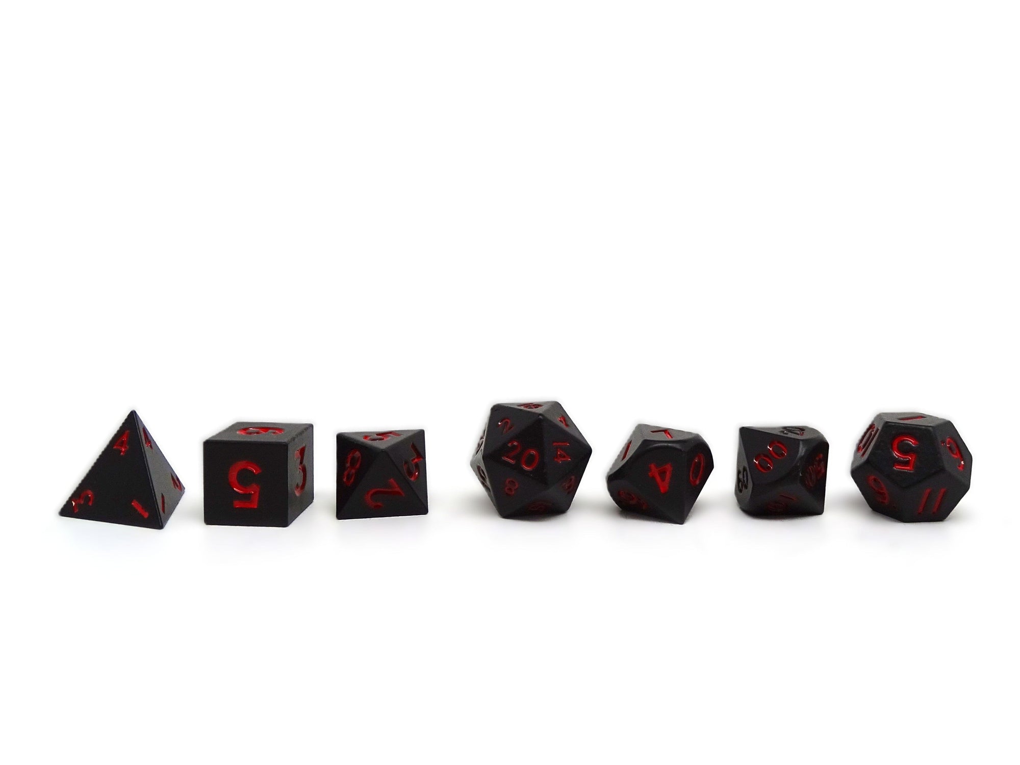 Mini Shadowsteel - 7 Piece Metal Dice Set