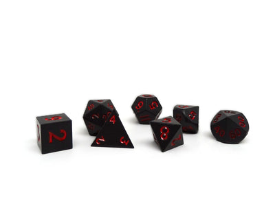 Mini Shadowsteel - 7 Piece Metal Dice Set