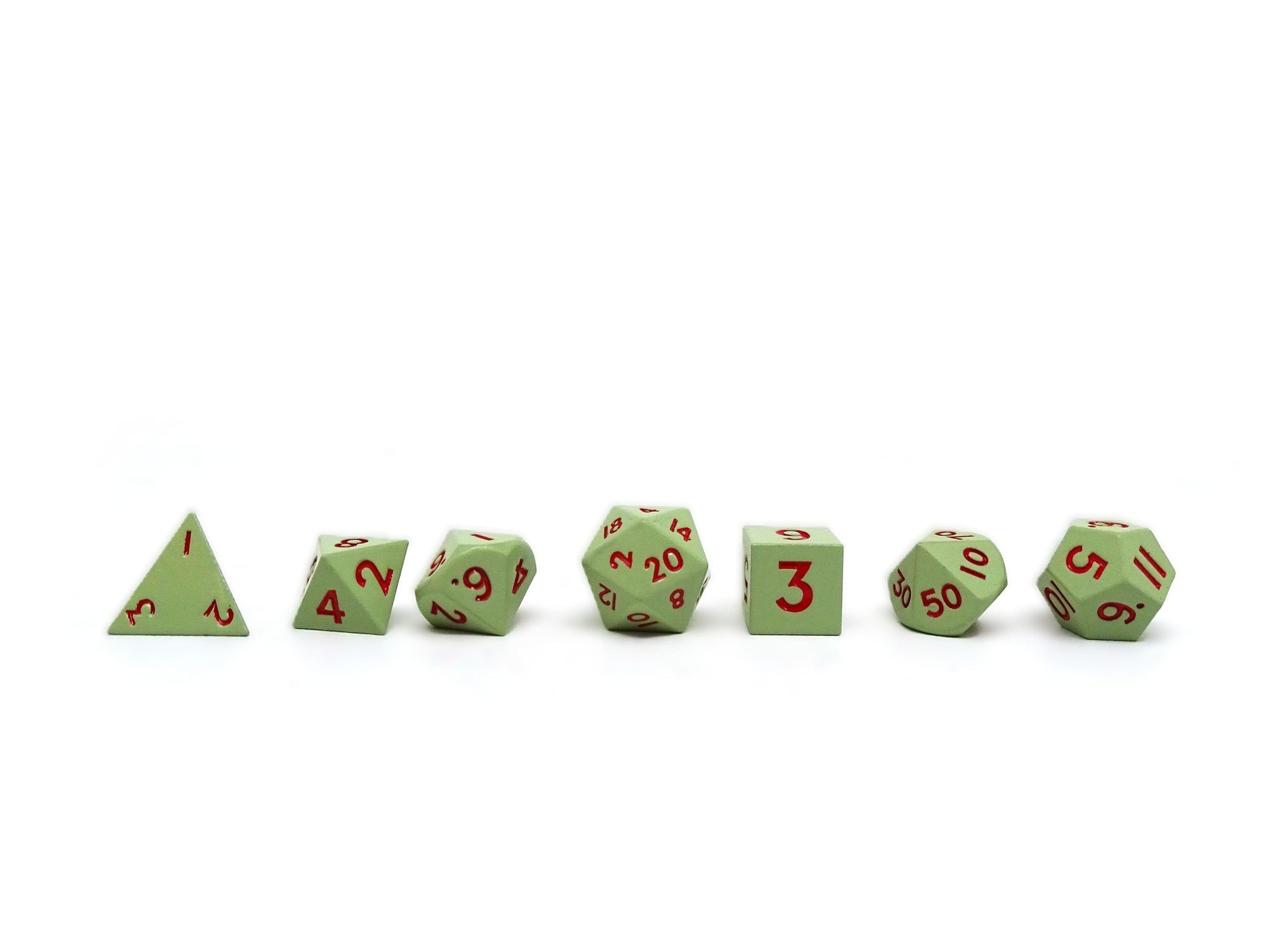 Mini Sage Alloy - 7 Piece Metal Dice Set