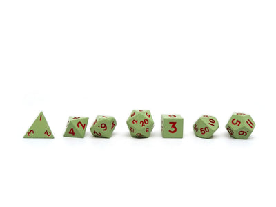 Mini Sage Alloy - 7 Piece Metal Dice Set