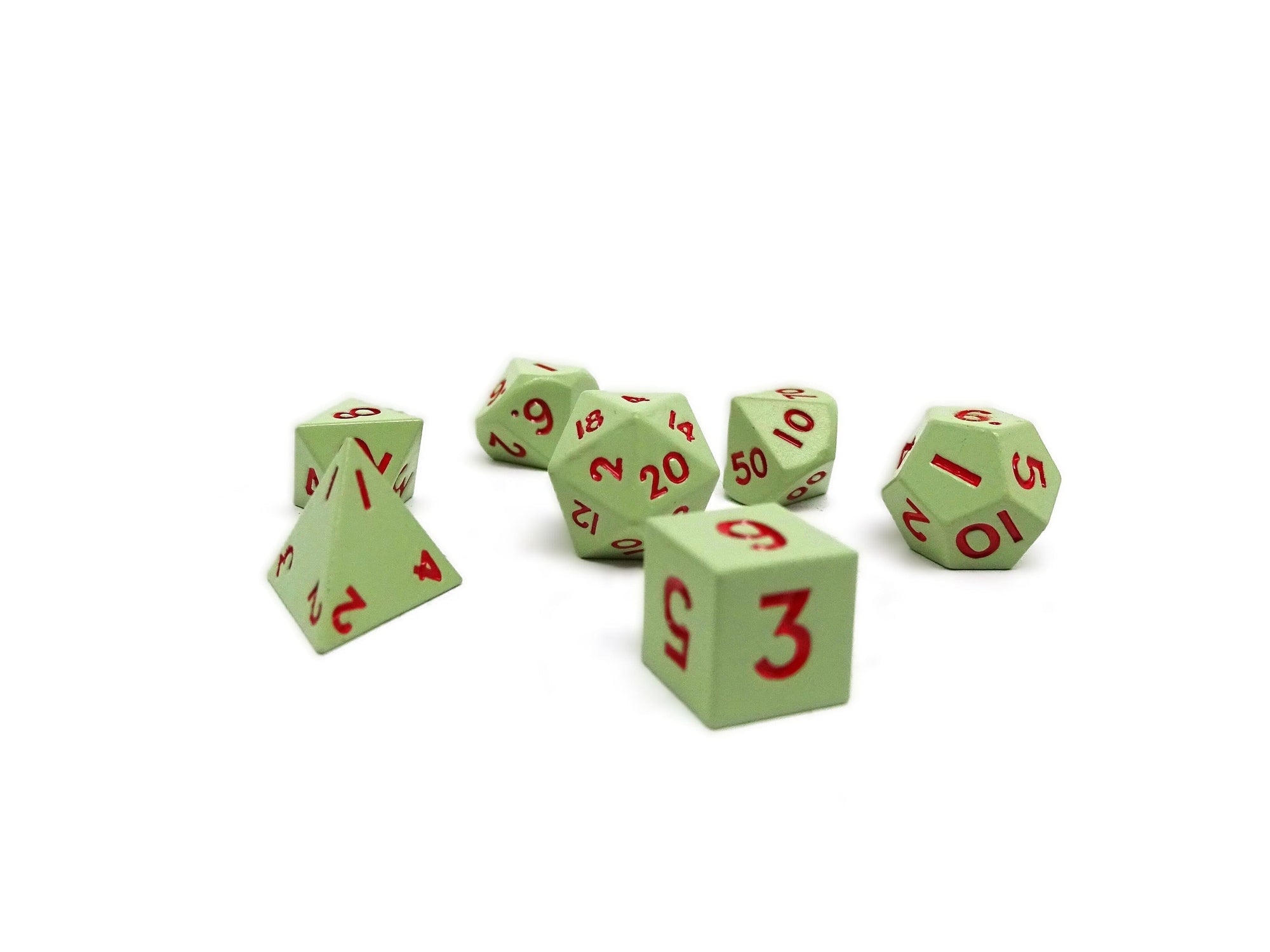 Mini Sage Alloy - 7 Piece Metal Dice Set