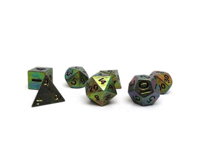Mini Spectral Alloy - 7 Piece Metal Dice Set