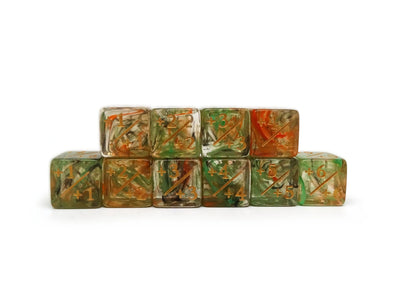 10 Piece Counter Dice D6 - Autumn Arcana - Plus