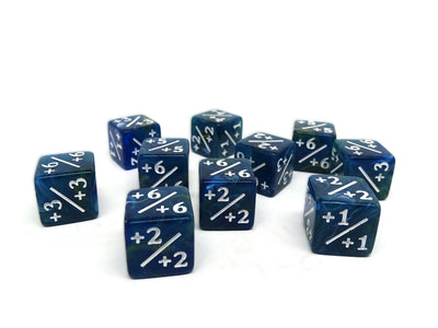 10 Piece Counter Dice D6 - Tidebound - Plus