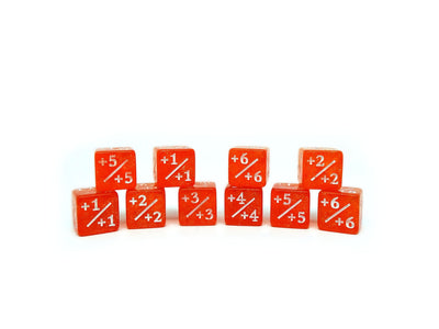 10 Piece Mini 12mm Counter Dice D6 - Sunstrike - Plus