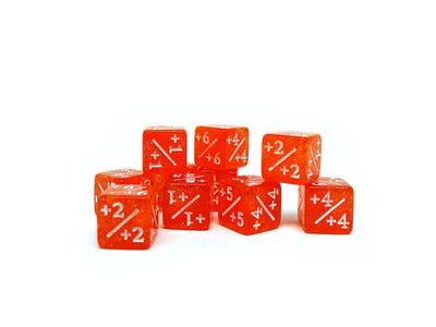 10 Piece Mini 12mm Counter Dice D6 - Sunstrike - Plus