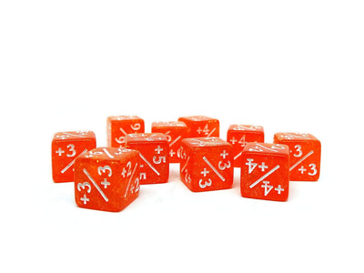10 Piece Mini 12mm Counter Dice D6 - Sunstrike - Plus