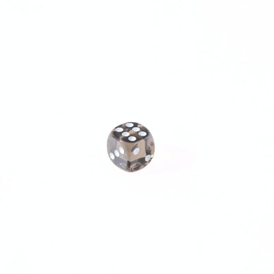 12mm D6 Dice - Dark Translucent - 25 Count Bag