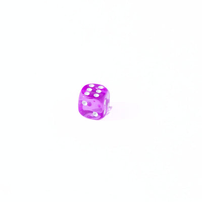 12mm D6 - Purple Translucent - 25 Count Bag