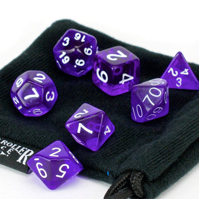 7 Dice Trans Purple Set