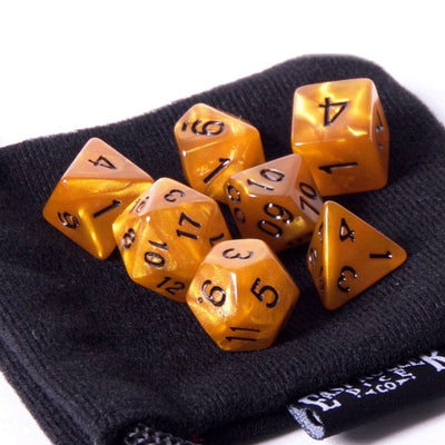 Burnt Amber 7 Dice Set