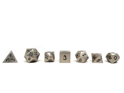 silver dice black numbers