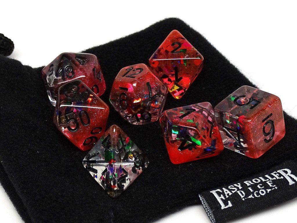 Frozen Orange with Glitter - Black Font - 7 Piece Set