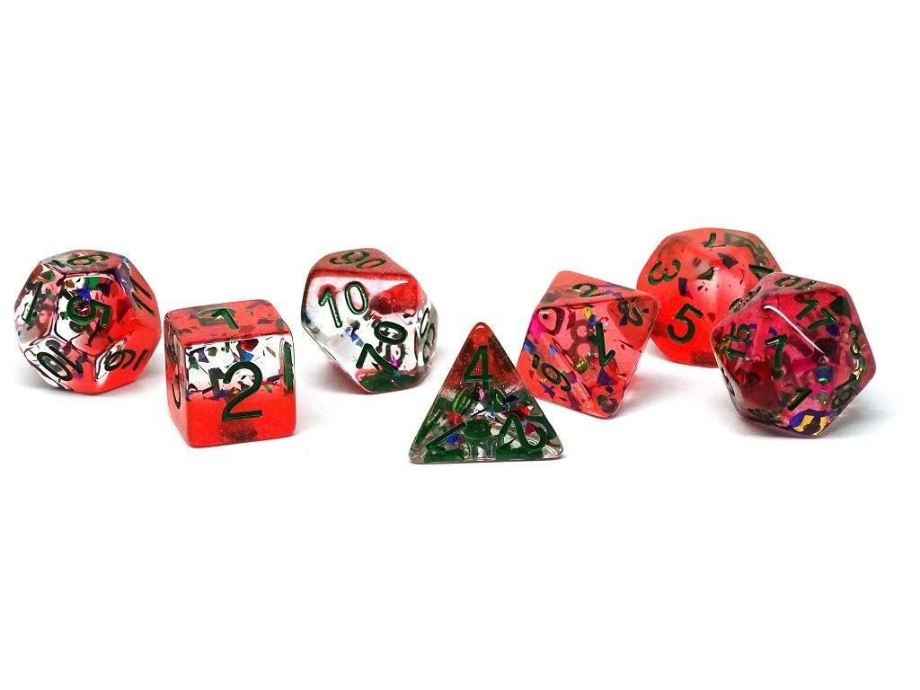 Frozen Orange with Glitter - Green Font - 7 Piece Set