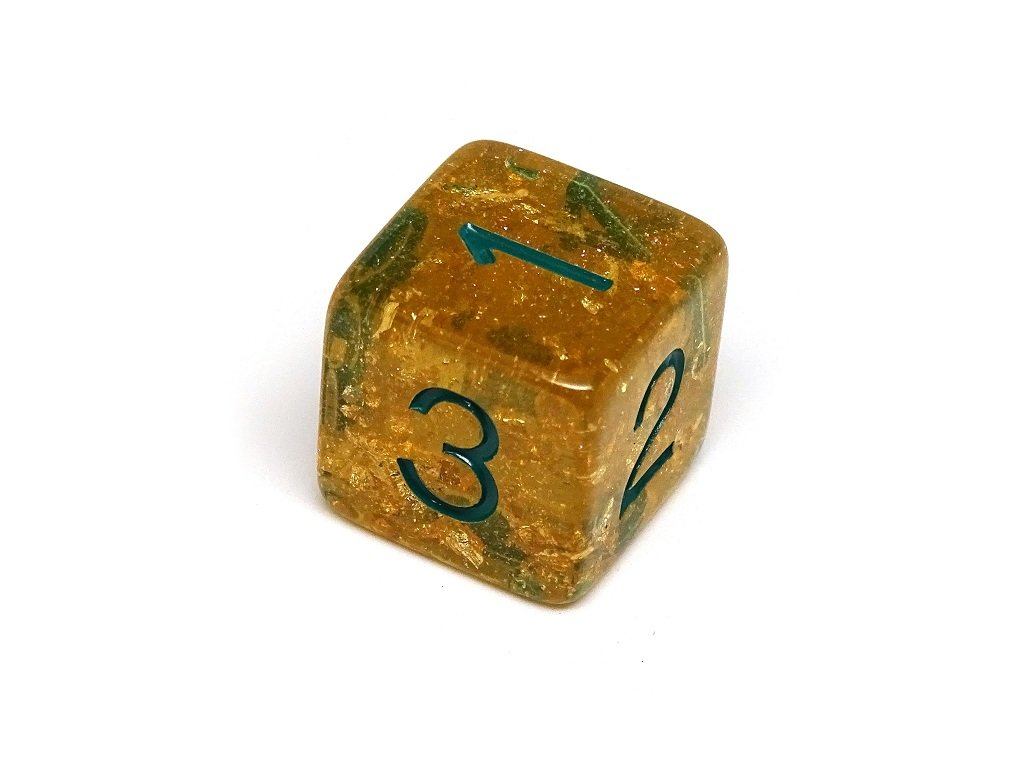 Golden Ocean Reef Dice Set - 7 Piece Collection