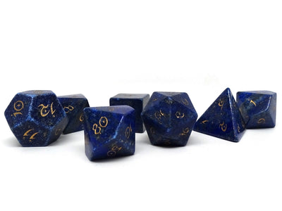 lapis lazuli stone dice