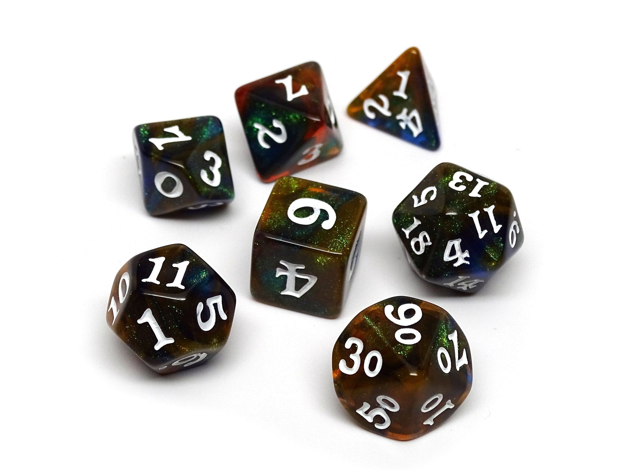 Prism Stardust Dice Collection - 7 Piece Set