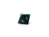 Green Cat's Eye Dice Set With Dragon Font