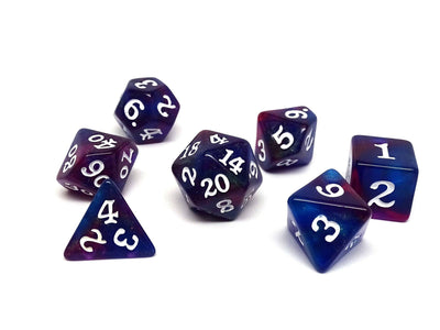 Cosmic Stardust Dice Collection - 7 Piece Set