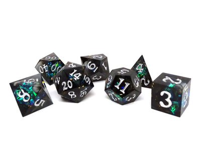 Midnight Luster Sharp Edge Dice Set