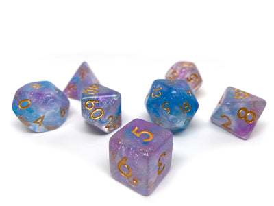 Frozen Tundra Dice Collection - 7 Piece Set