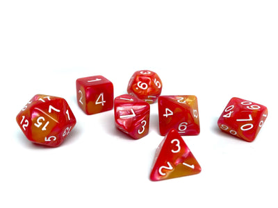 Sundown Swirl - 7 Piece Dice Collection