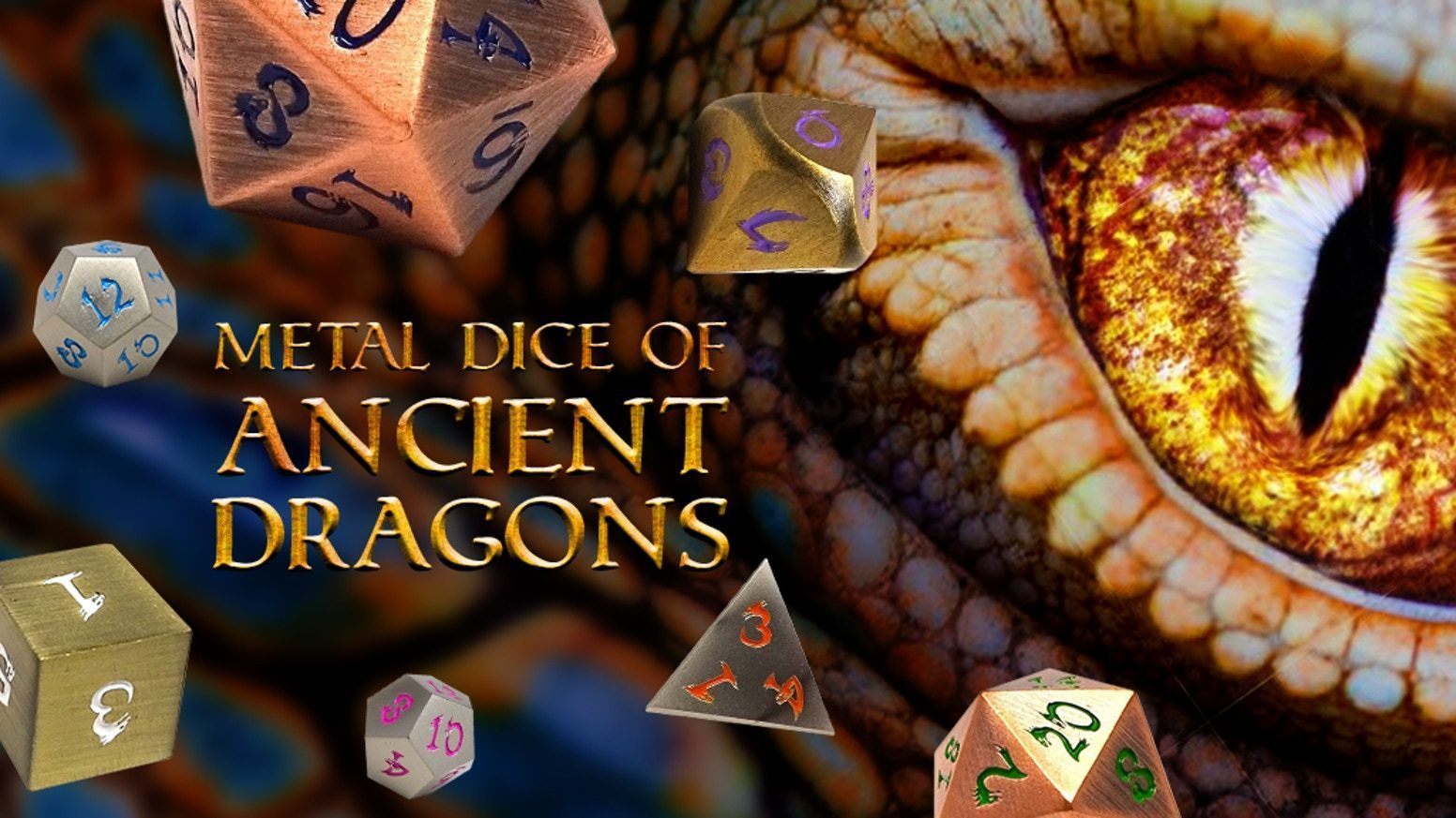 Metal Dice of Ancient Dragons