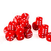 12mm D6 - Red Opaque - 25 Count Bag