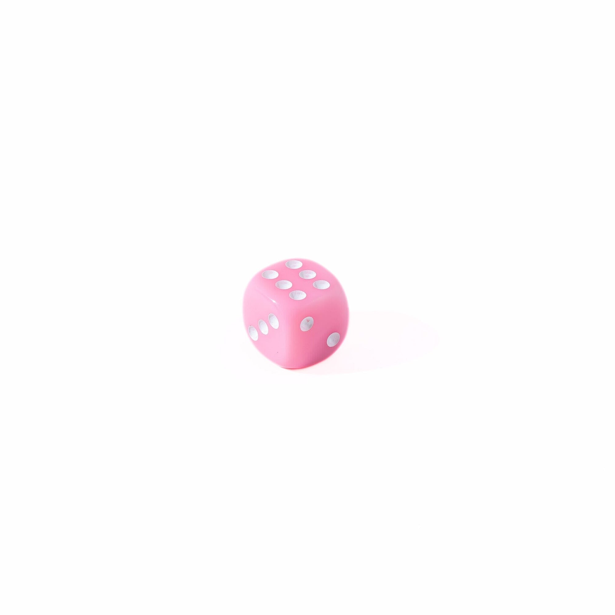 12mm D6 - Pink Opaque - 25 Count Bag