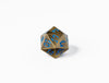 35mm Limited Edition Bronze Dragon Face Metal Dice D20