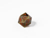 35mm Limited Edition Bronze Dragon Face Metal Dice D20