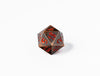 35mm Limited Edition Copper Dragon Face Metal Dice D20