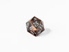 35mm Limited Edition Copper Dragon Face Metal Dice D20