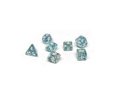 10mm Blue Sparkle Mini Dice Set