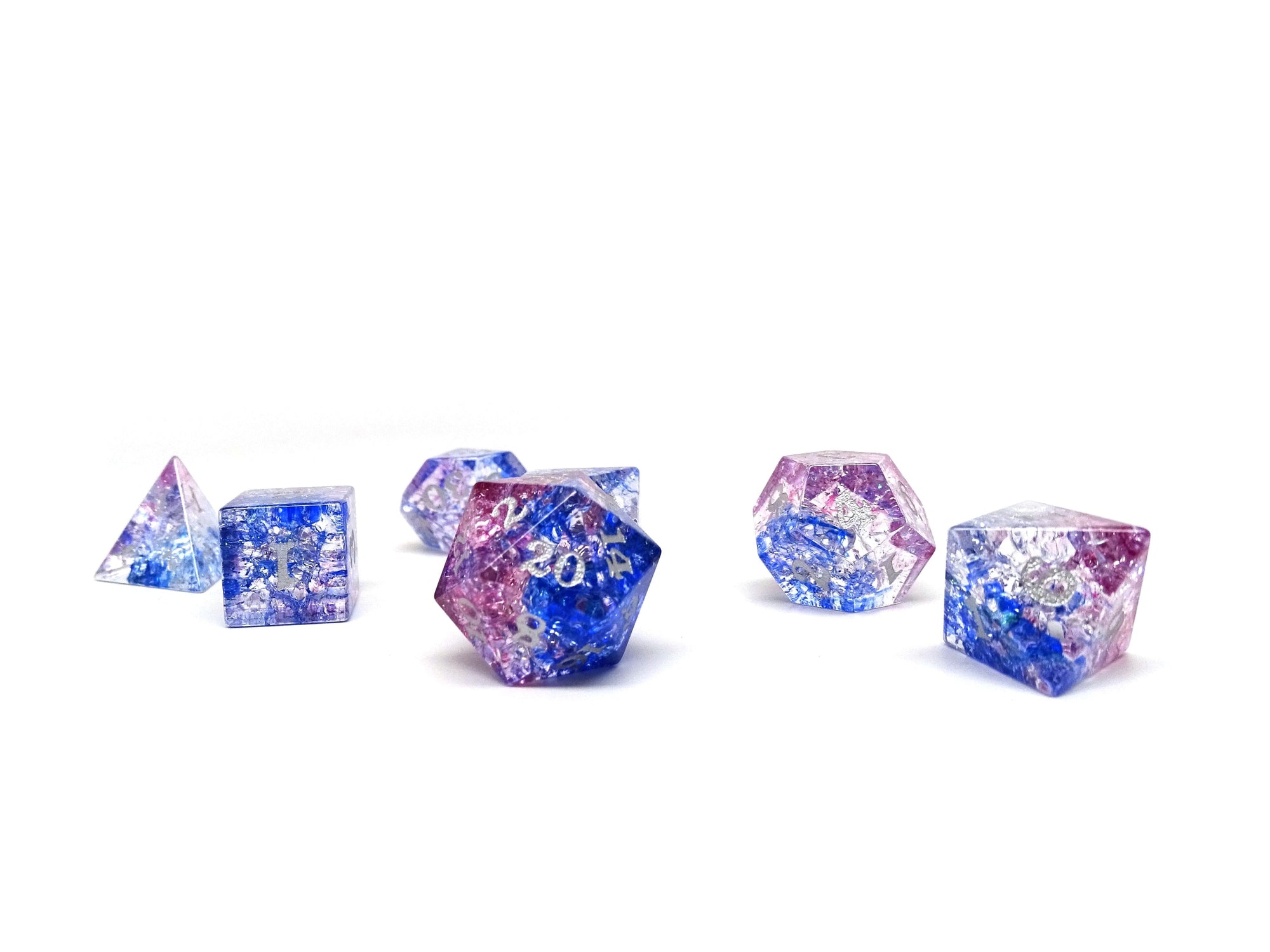 Cosmic Nebula - Glass Dice Set