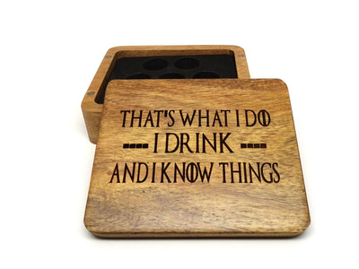i drink and i know things dice case