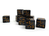 10 Piece Counter Dice D6 Smoke + Plus