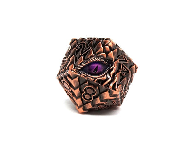 35mm Eye of the Dragon D20 - Copper