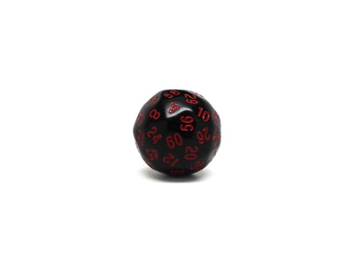 Black D60 - Red Numbers