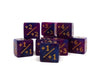 10 Piece Counter Dice D6 - Starry Night + Plus