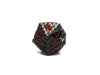 35mm Eye of the Dragon D20 - Gun Metal Crimson