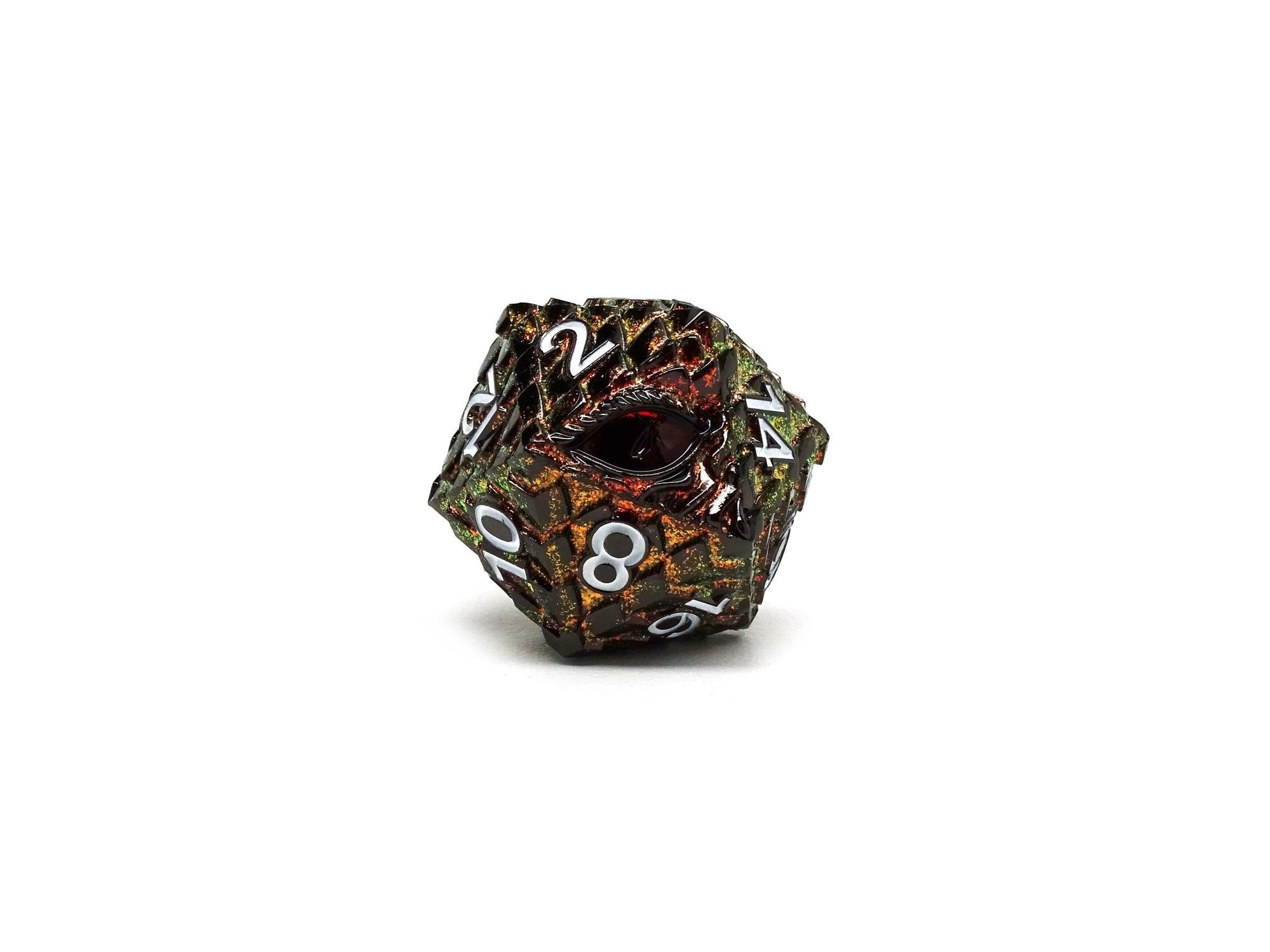 35mm Eye of the Dragon D20 - Lustrous Sheen