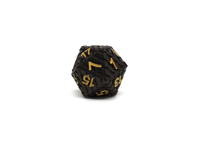 35mm Eye of the Dragon D20 - Gun Metal Gold