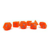 Tangerine Sparkle - 7 Piece Dice Set