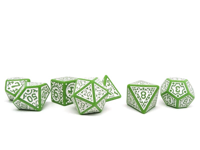 Ornate Jade - 7 Piece Dice Set