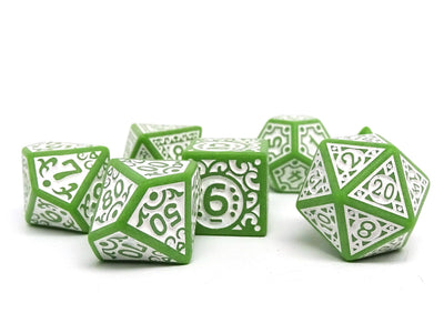 Ornate Jade - 7 Piece Dice Set