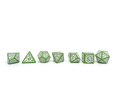 Ornate Jade - 7 Piece Dice Set